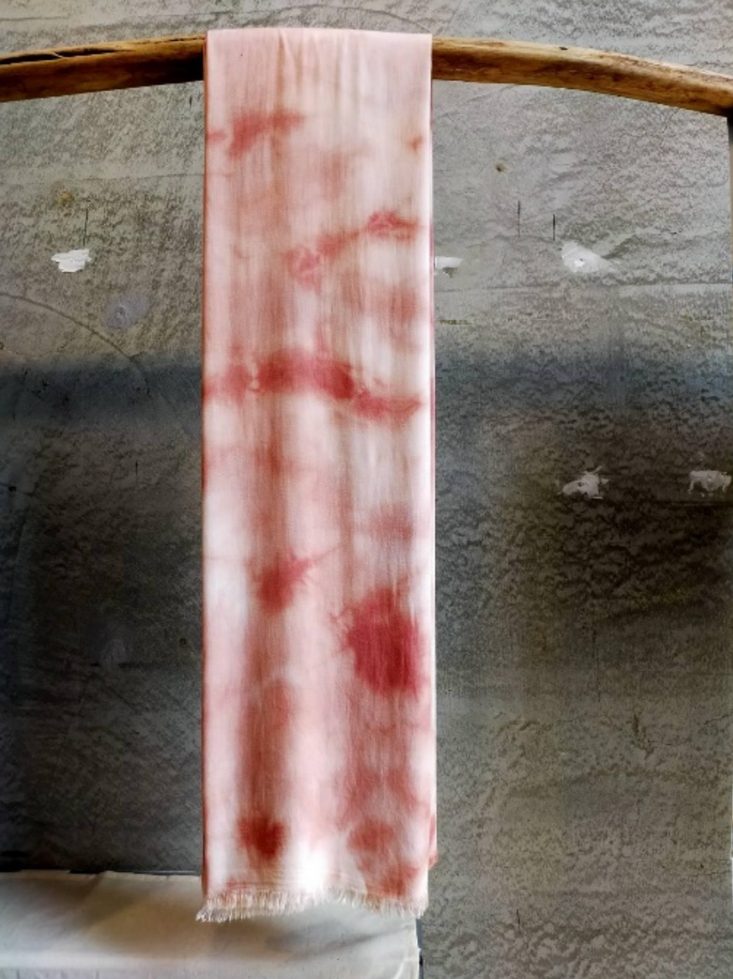 手工藍染圍巾 純萃系列-迷霧