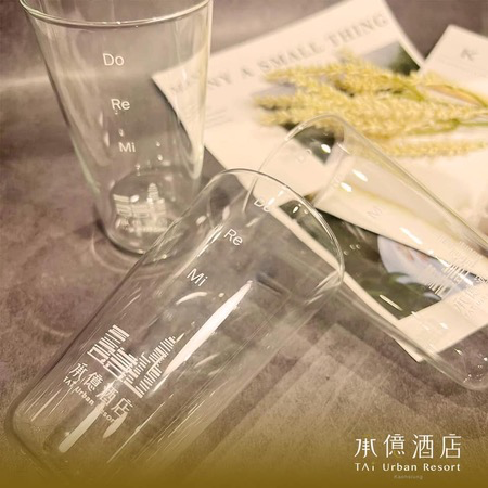 春池玻璃杯(白/藍)